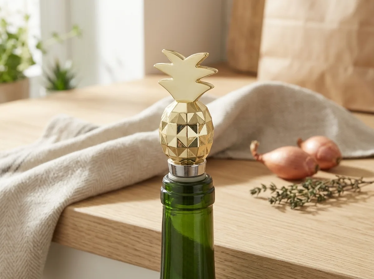 Metal range bottle stopper