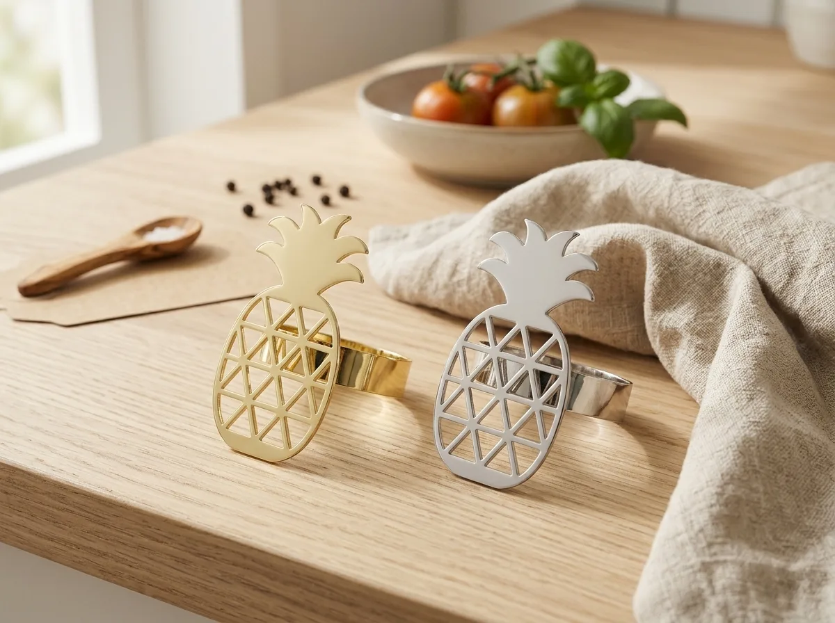 Metal range napkin ring