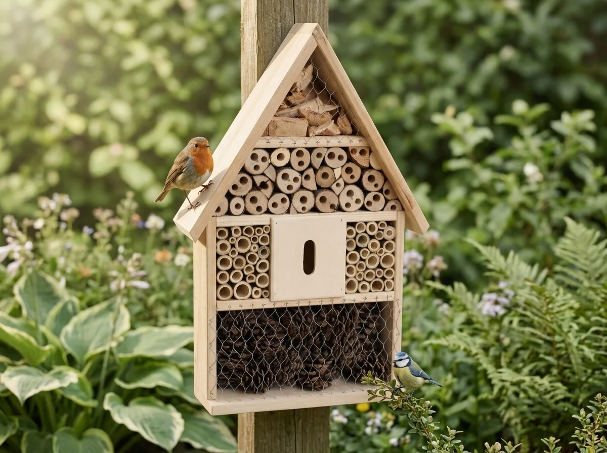 Insect hotel and chalet