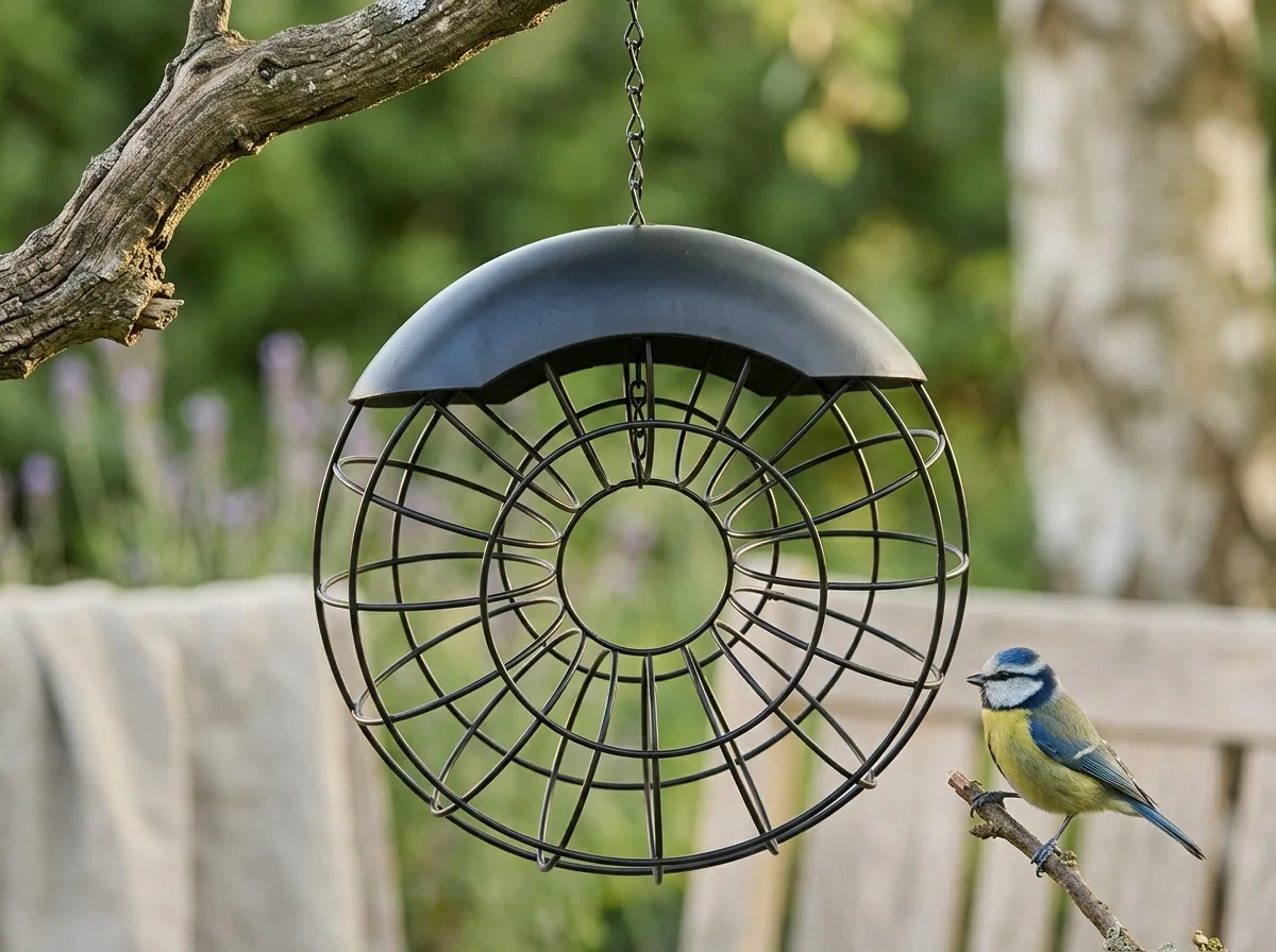 Fat ball wreath feeder