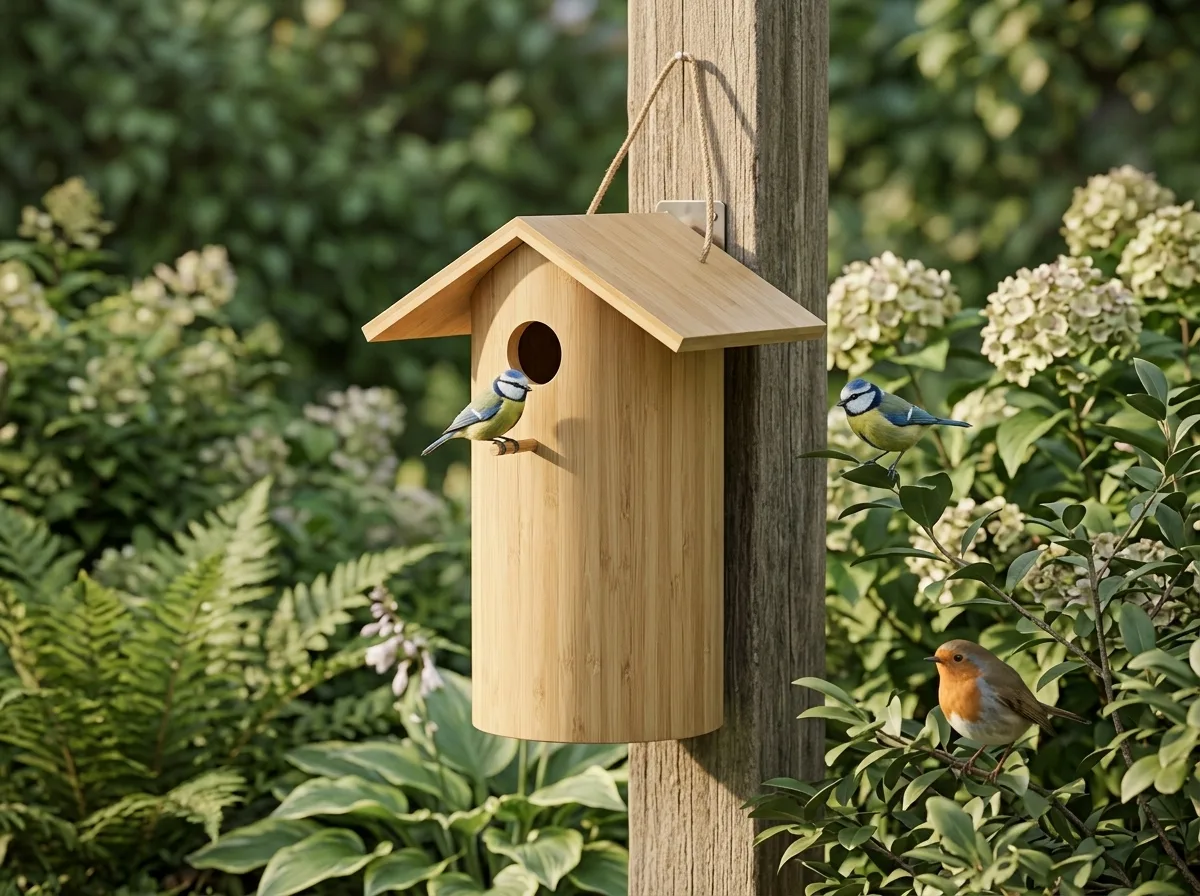 Borneo bamboo nest box, in context