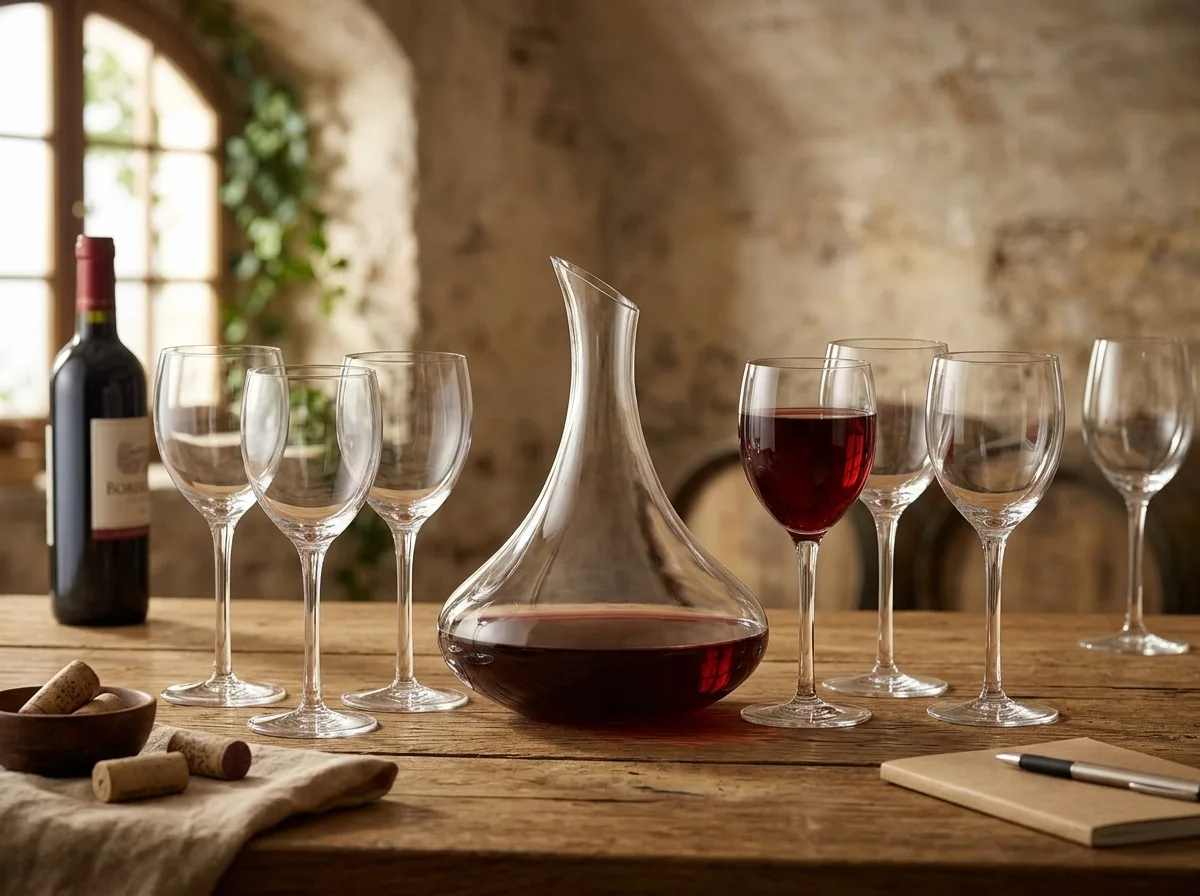 Carafe and 6 glasses set