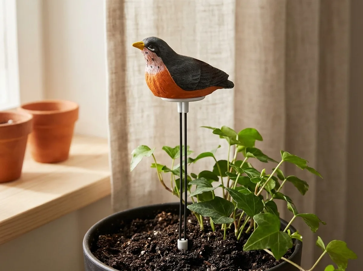 Singing bird humidity tester
