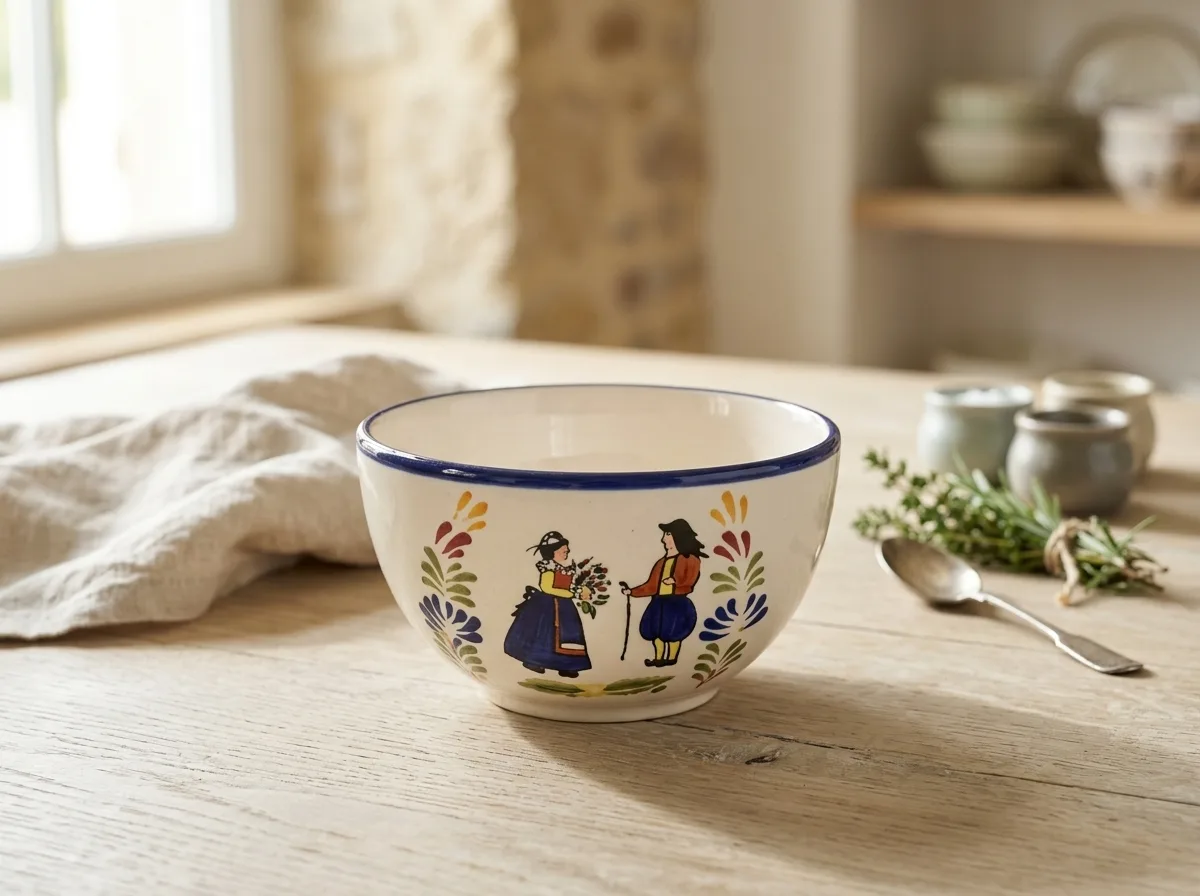 Breton pattern tableware