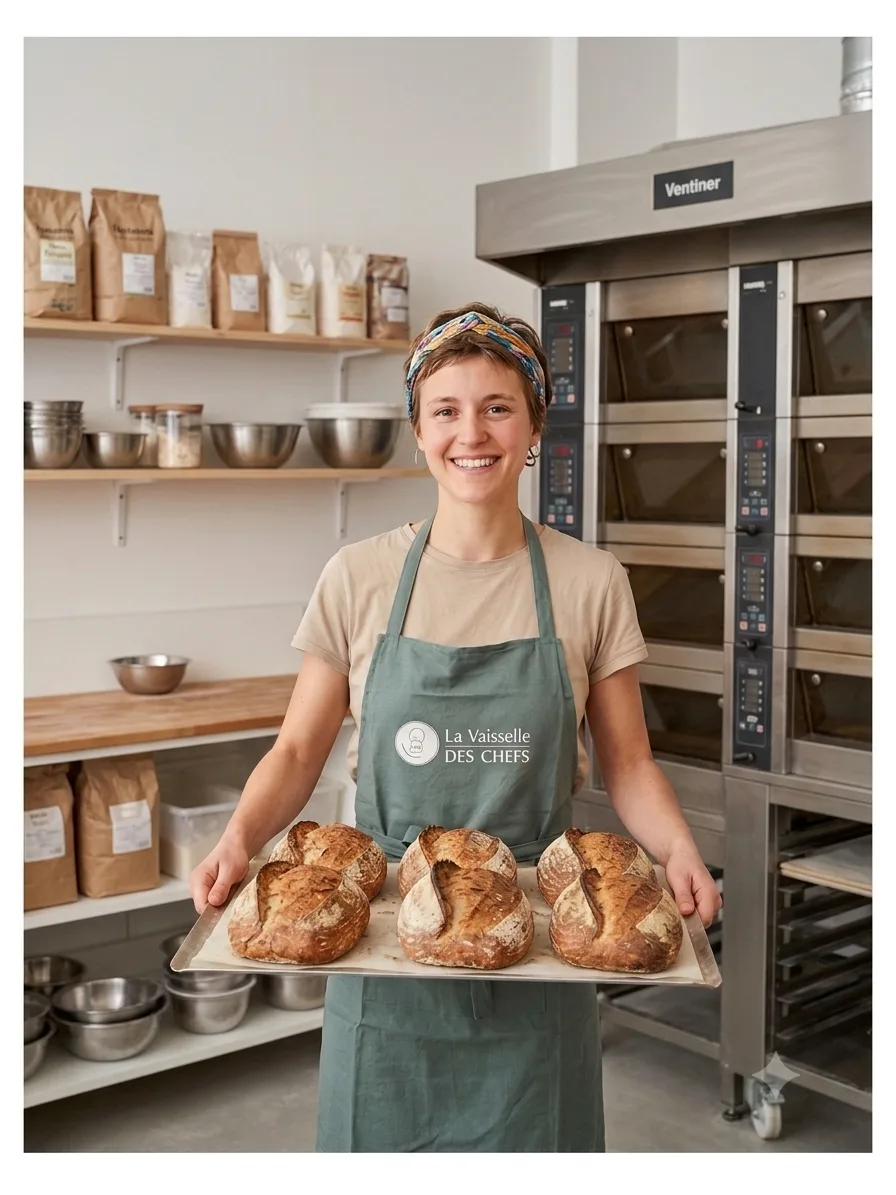 Grey kitchen apron